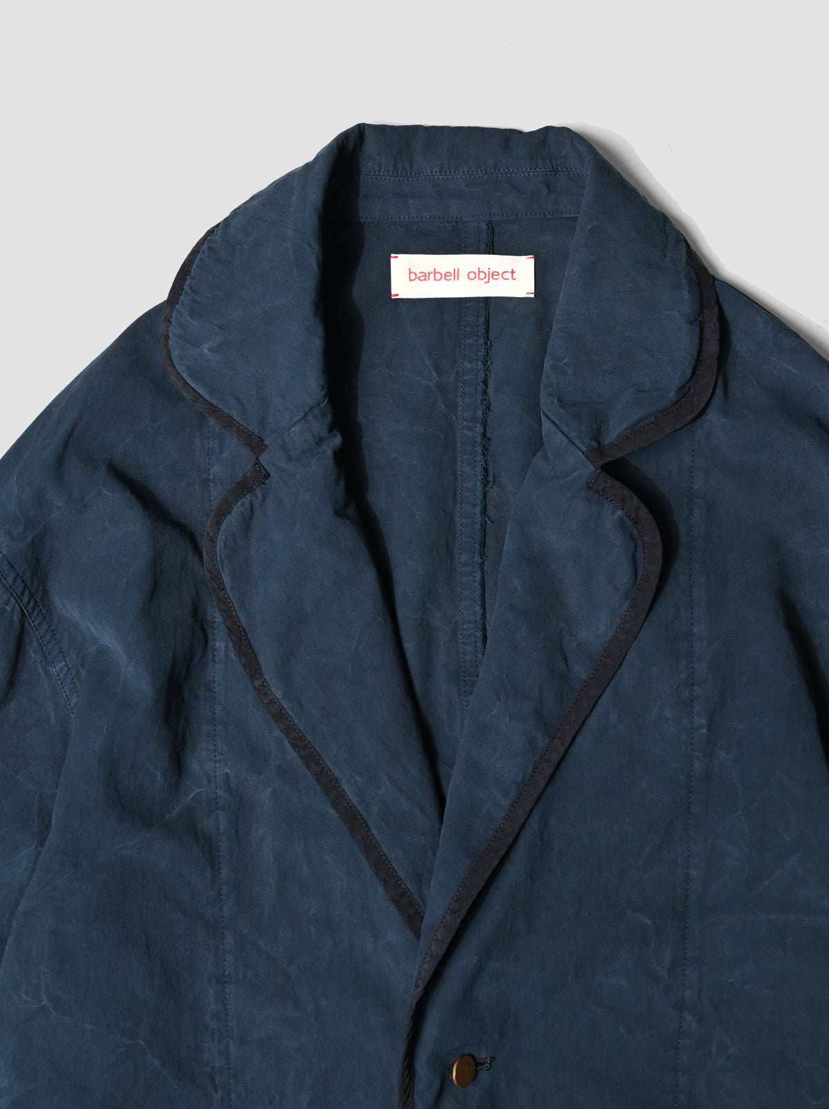 barbell object / piping jkt -NAVY