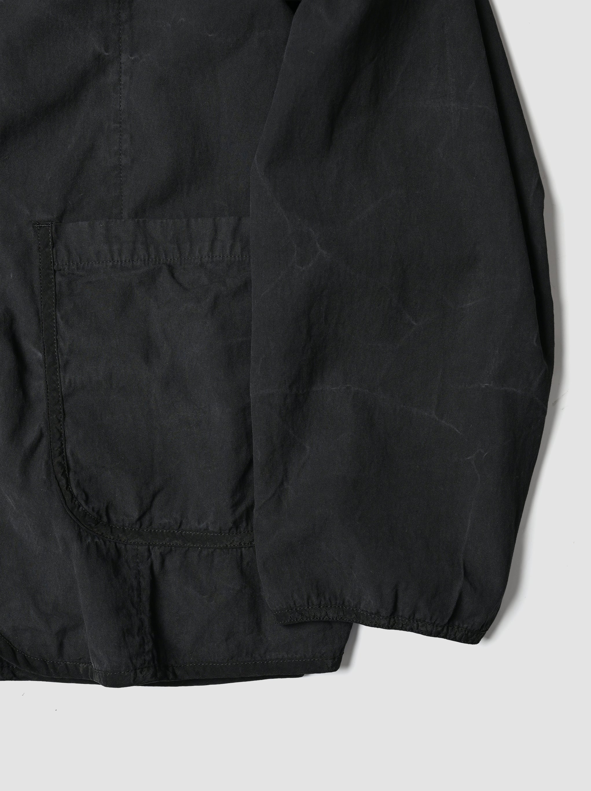 barbell_object クロシェットグラスコードandfather barbell object / piping jkt -BLACK