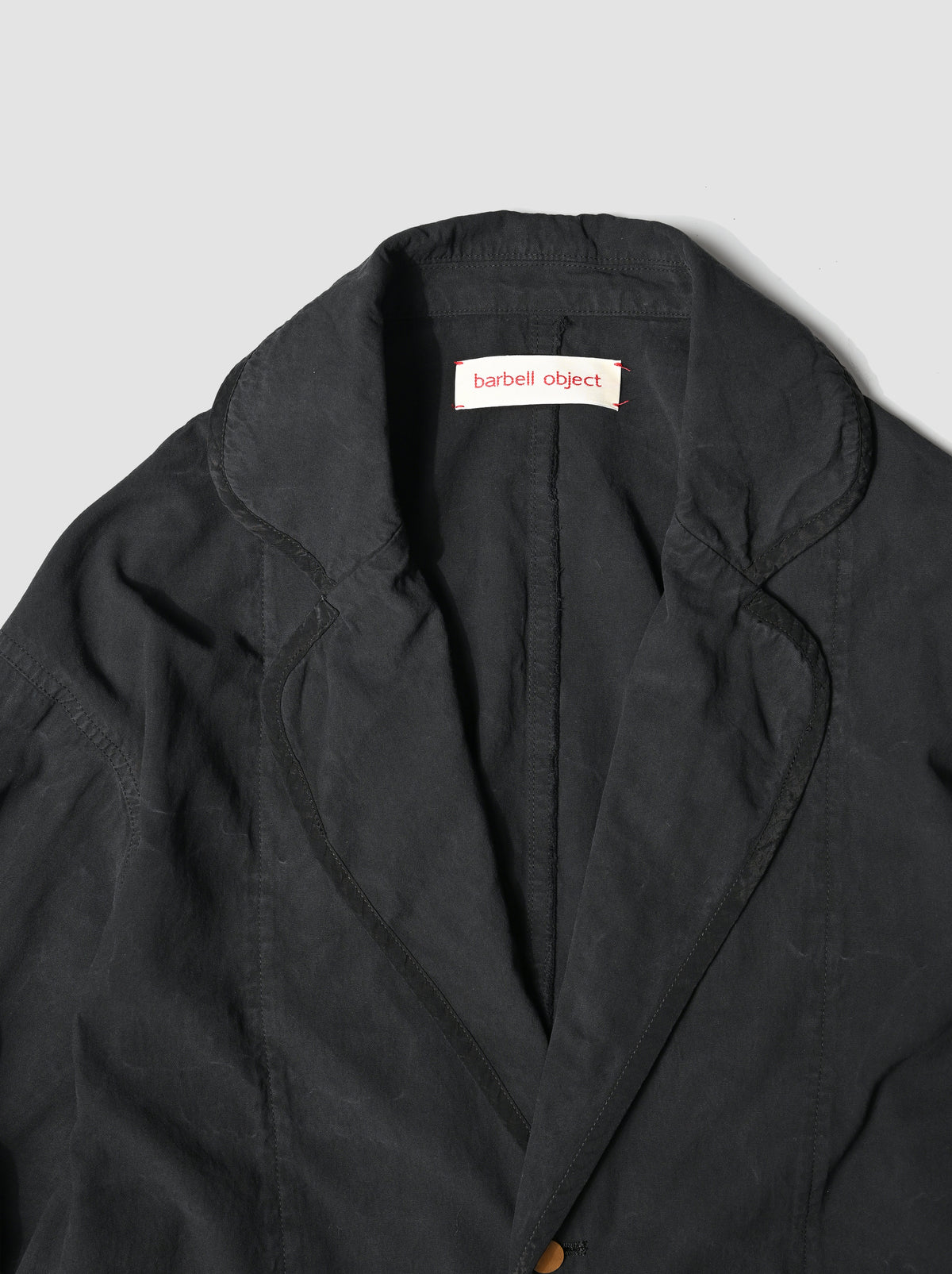 barbell object / piping jkt -BLACK