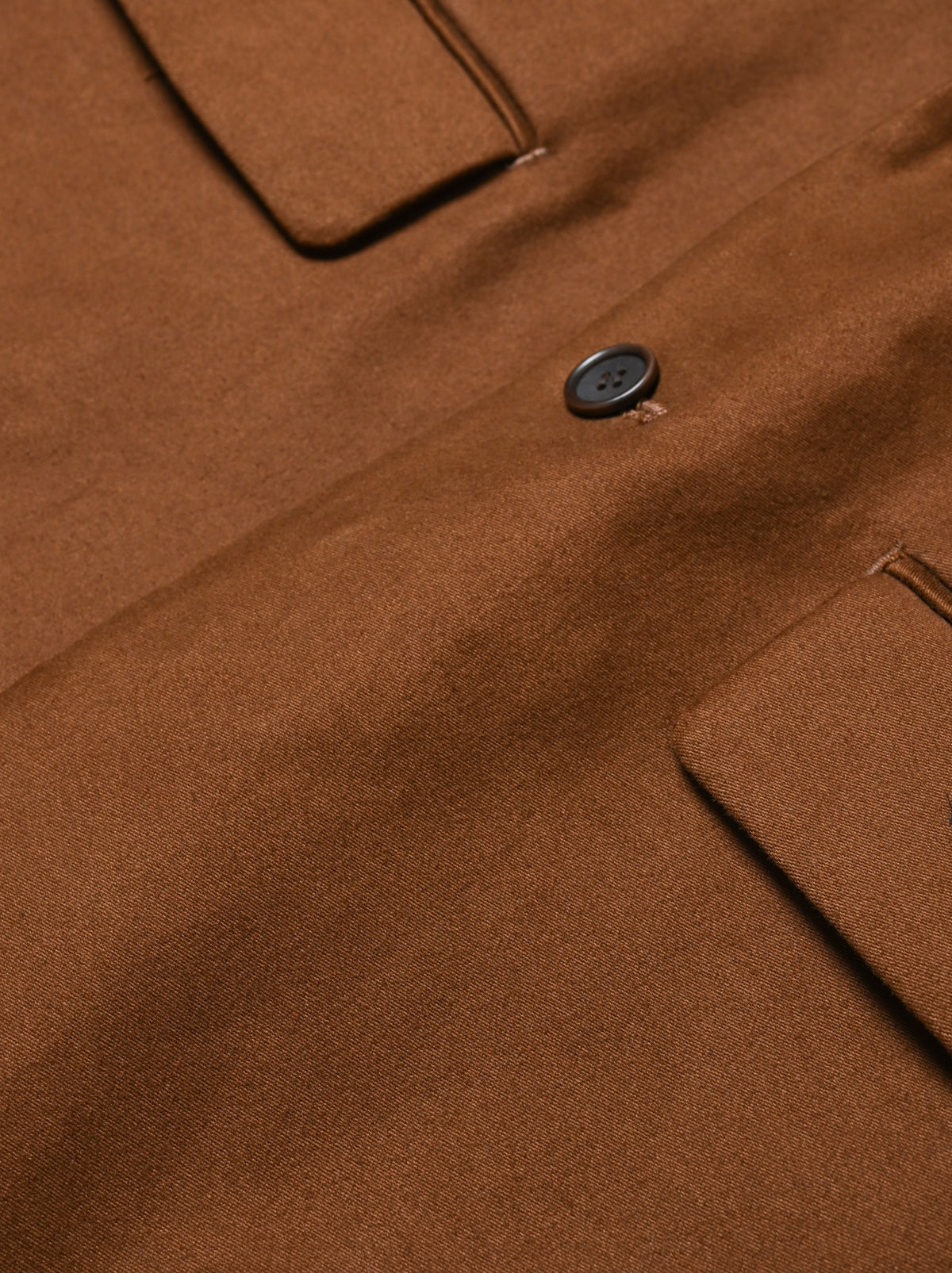 WHOWHAT / MOLE SKIN TAILORED JACKET -BROWN