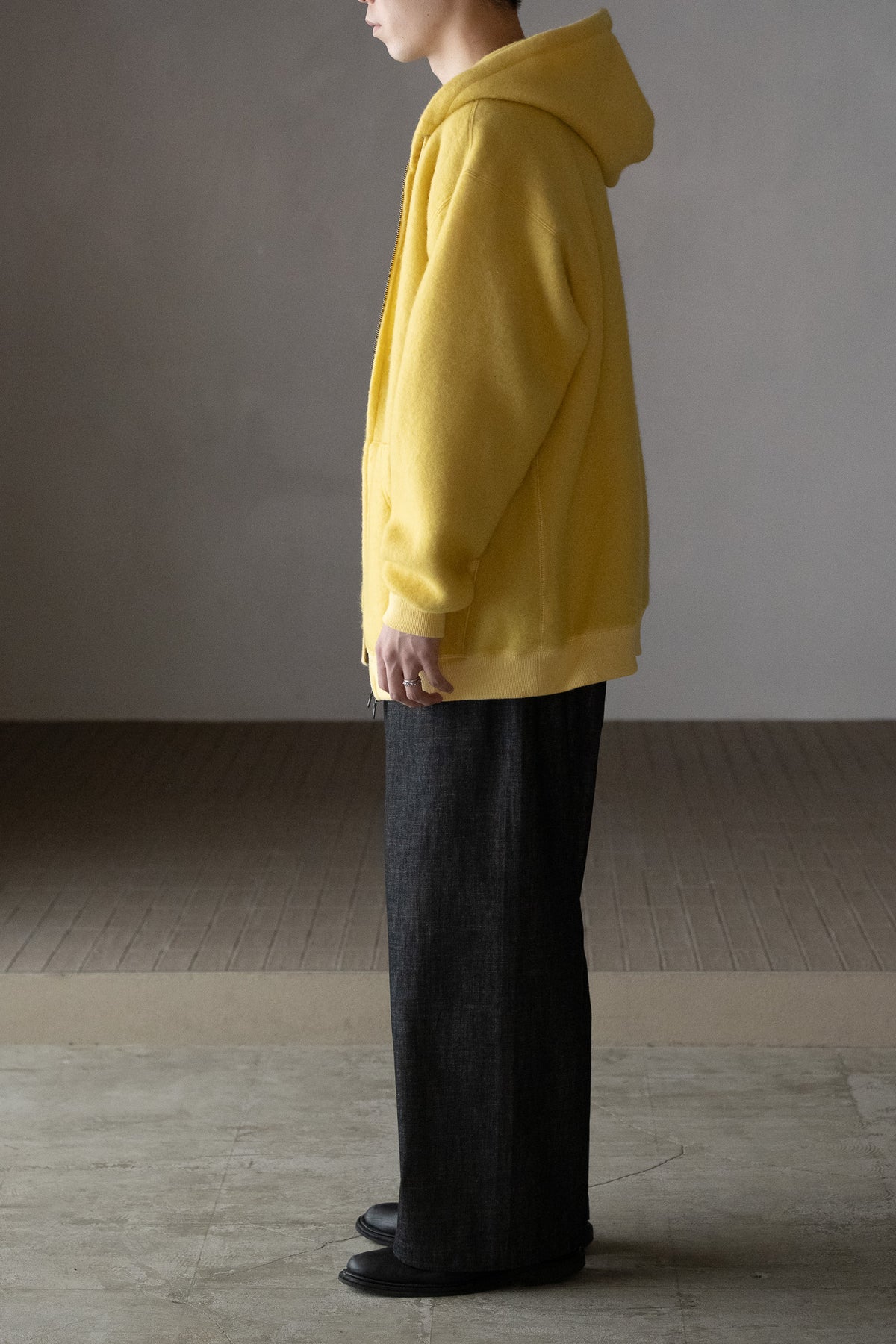 WHOWHAT / ex.WOOL×COTTON FOODIE -YELLOW