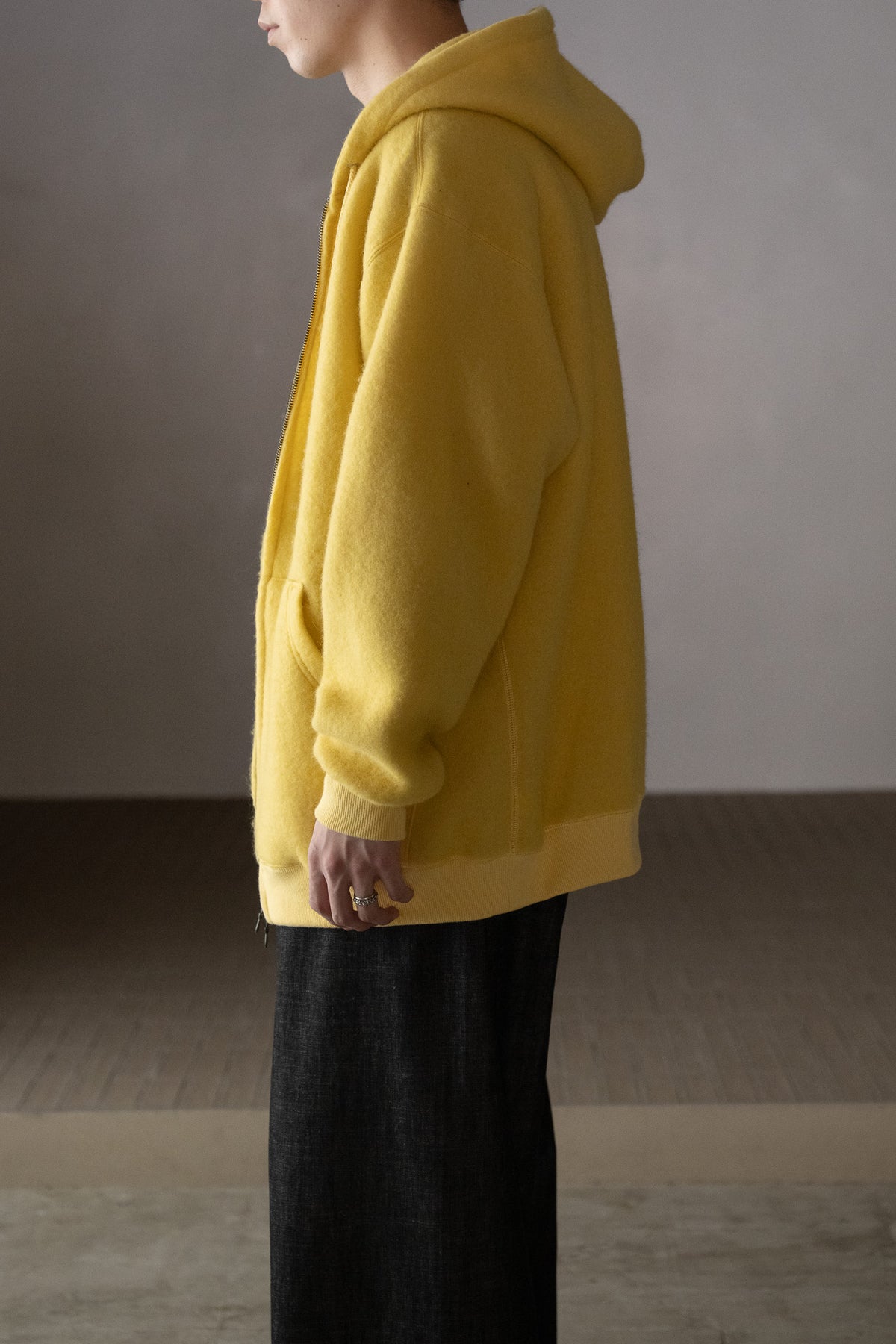 WHOWHAT / ex.WOOL×COTTON FOODIE -YELLOW