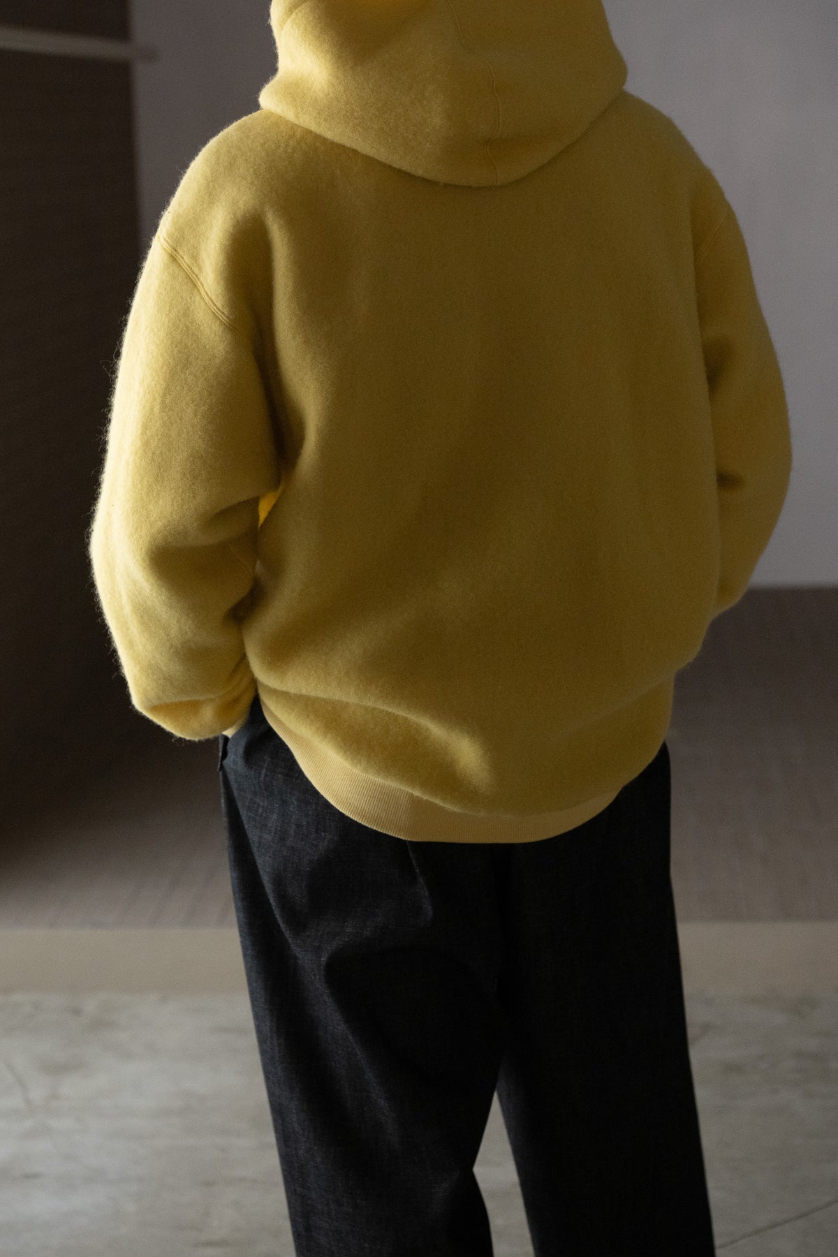 WHOWHAT / ex.WOOL×COTTON FOODIE -YELLOW