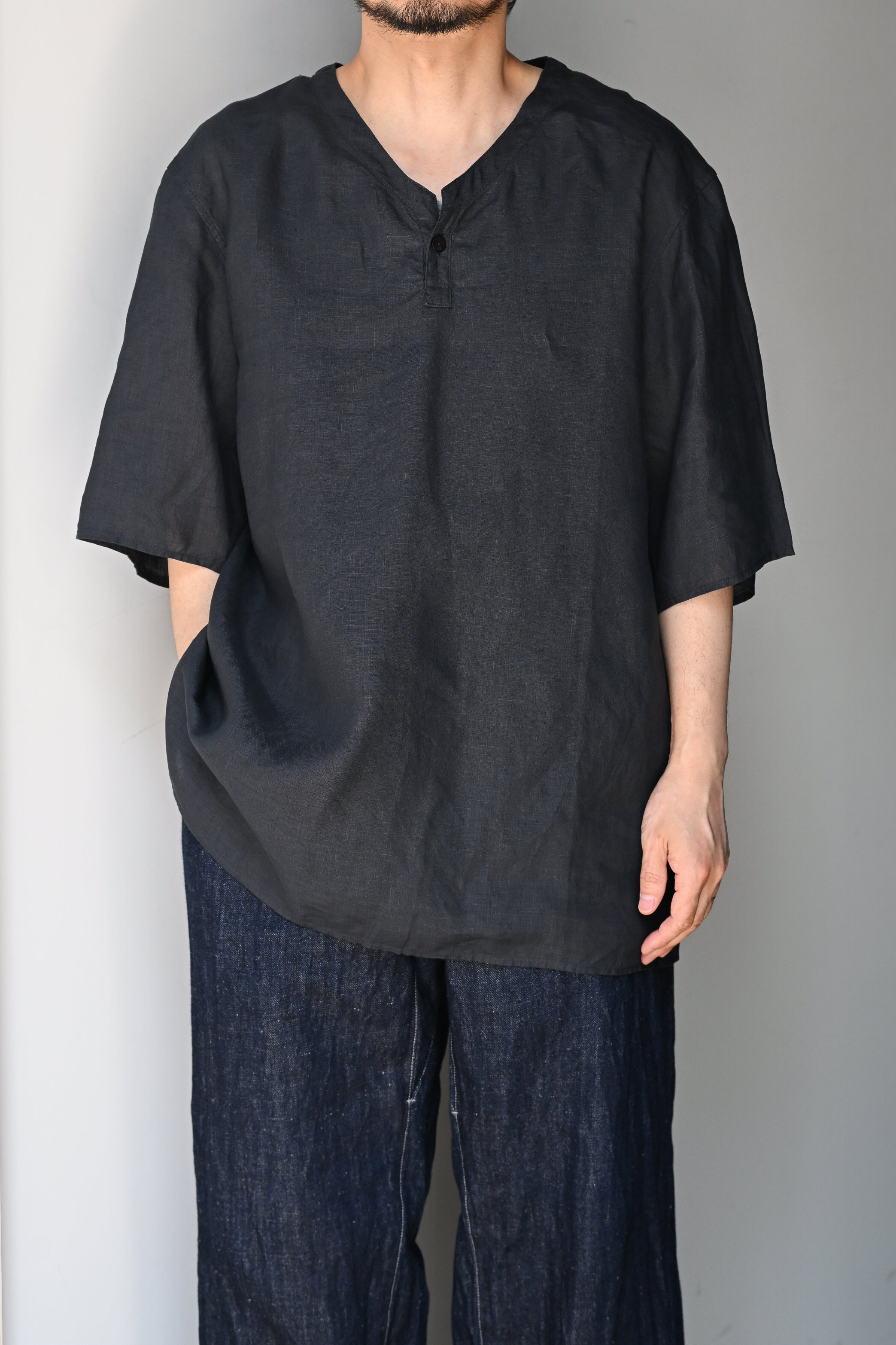 mittan SH95C 茜　サイズ1 大麻プルオーバー2 MITTAN / SH-135 大麻プルオーバー2 -墨黒 – and father