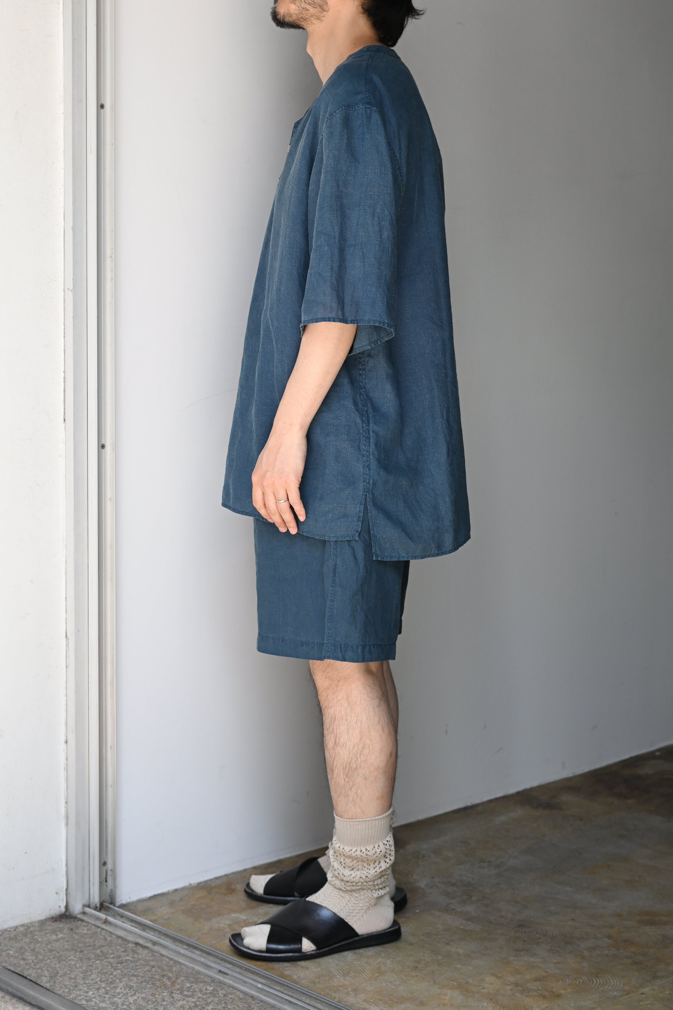 MITTAN / PT-142C 大麻ショート 高密度(草木染) -藍×胡桃 – and father