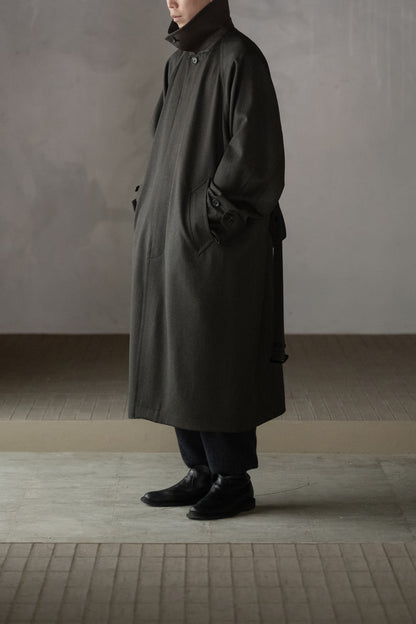 ANTOS. / exclusive / THE BESPOKE LEATHER DETAIL - CAVALRY TWILL COAT