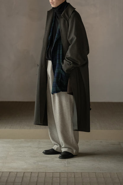 ANTOS. / exclusive / THE BESPOKE LEATHER DETAIL - CAVALRY TWILL COAT