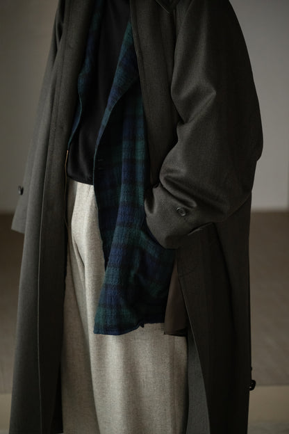 ANTOS. / exclusive / THE BESPOKE LEATHER DETAIL - CAVALRY TWILL COAT