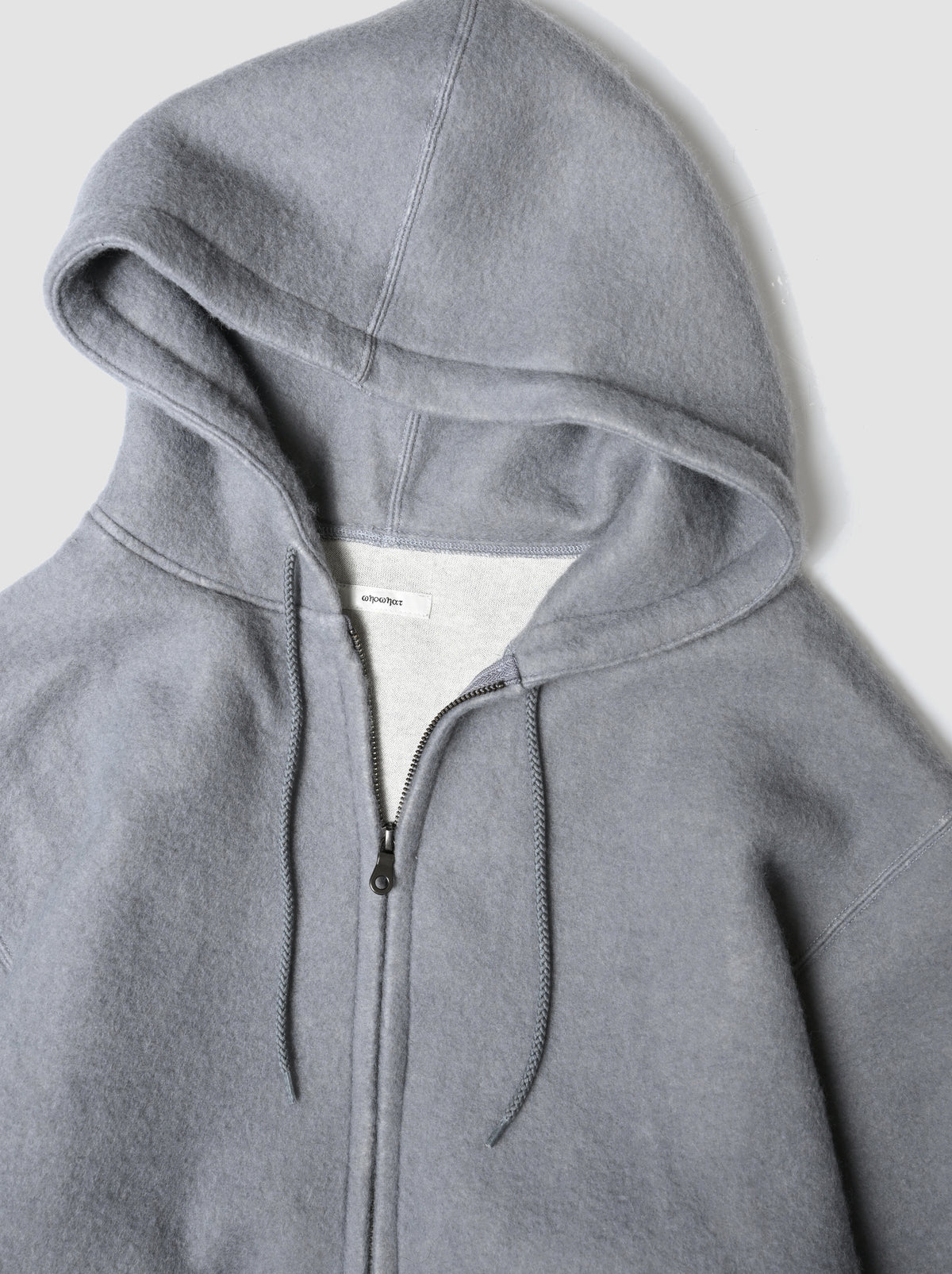 WHOWHAT / WOOL×COTTON FOODIE -GRAY