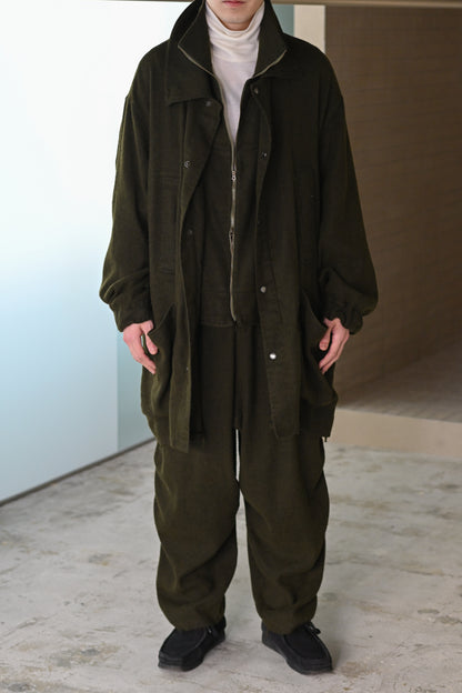 barbell object / flower fl coat -MOSS