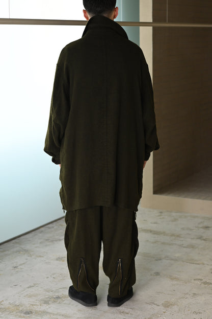 barbell object / flower fl coat -MOSS