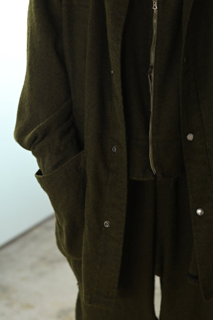 barbell object / flower fl coat -MOSS