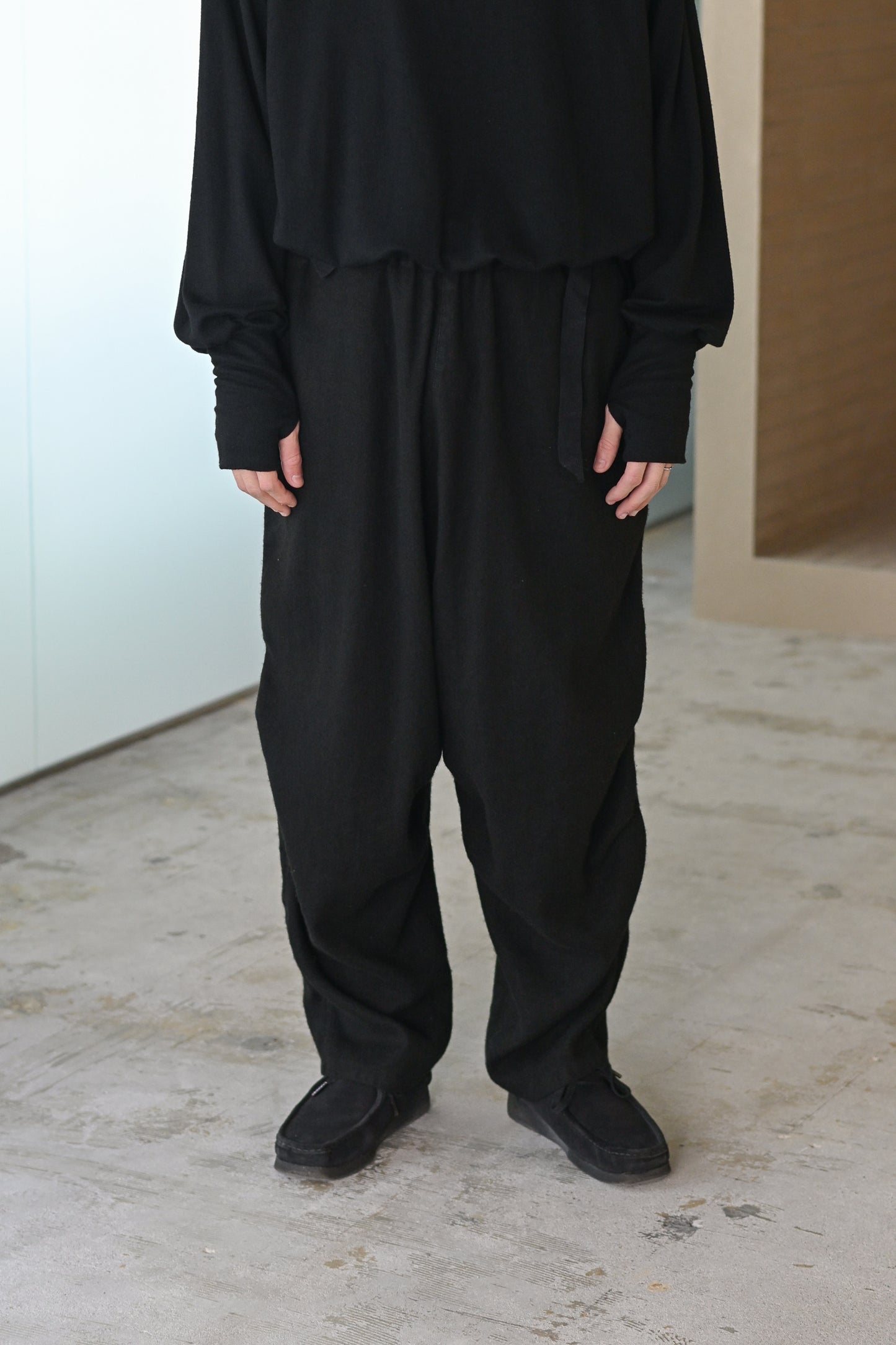 barbell object / flower sl pt -BLACK