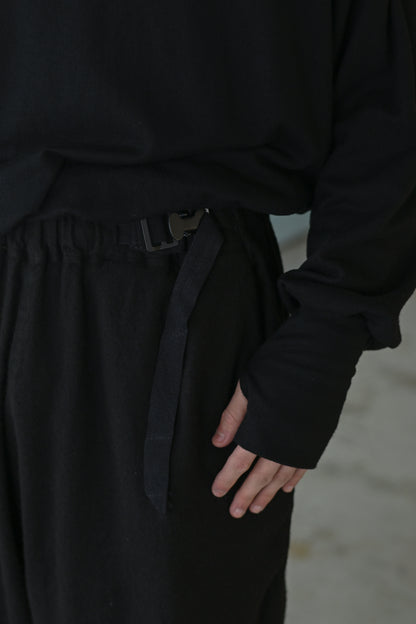 barbell object / flower sl pt -BLACK