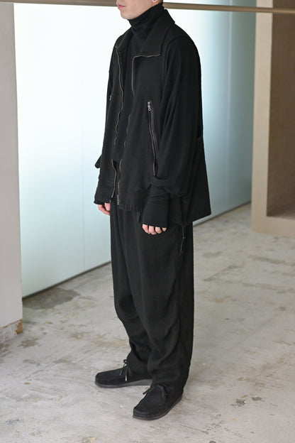 barbell object / flower vest -BLACK