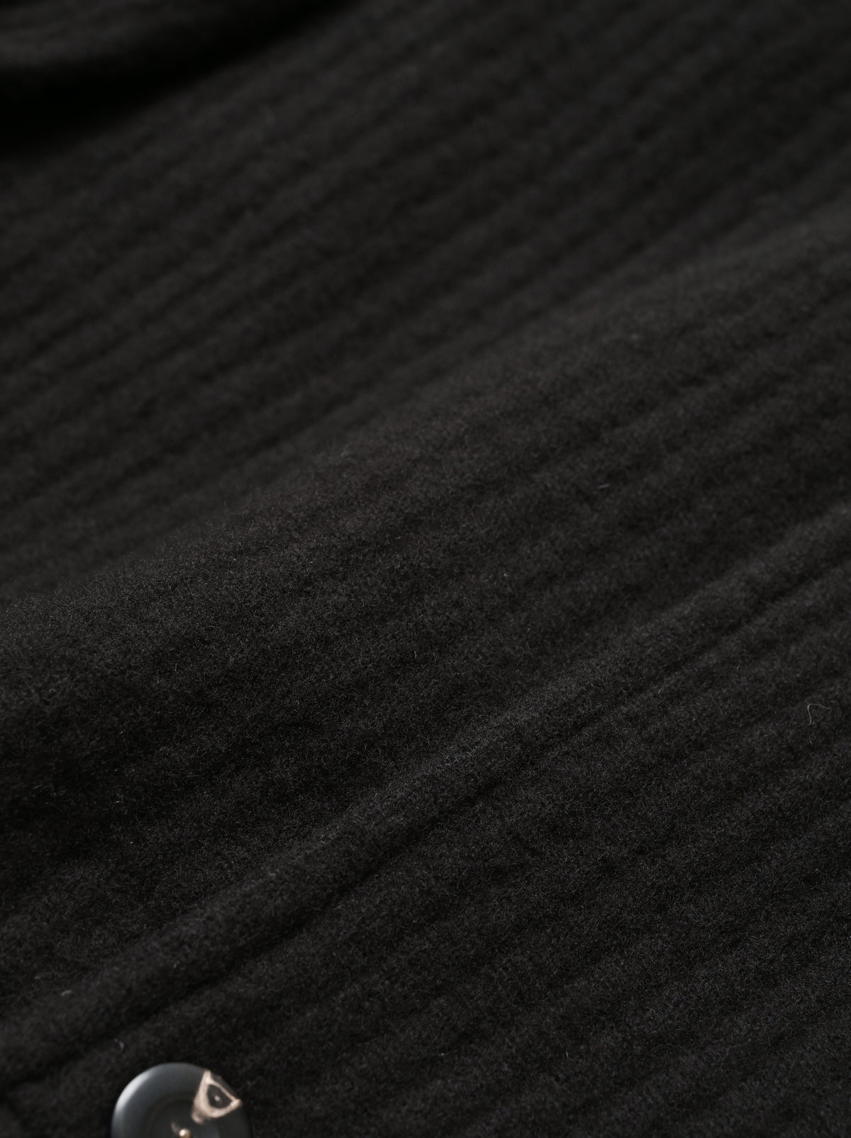 ANCELLM / 140's WOOL PIQUE WORK JACKET -BLACK