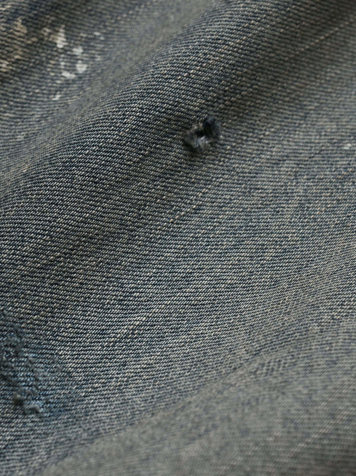 ANCELLM / #08 PAINTED MIDDLE STRAIGHT 5P DENIM PANTS -INDIGO