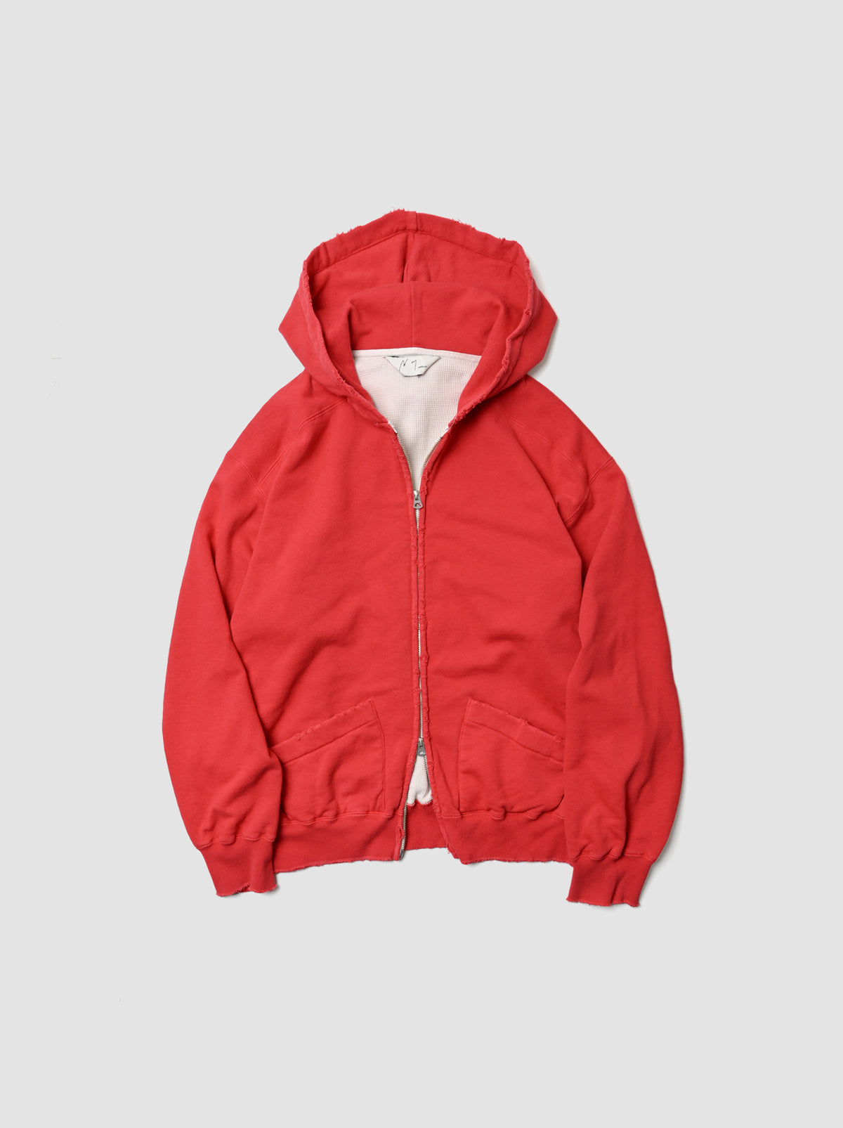 ANCELLM / ZIP UP HOODIE -RED