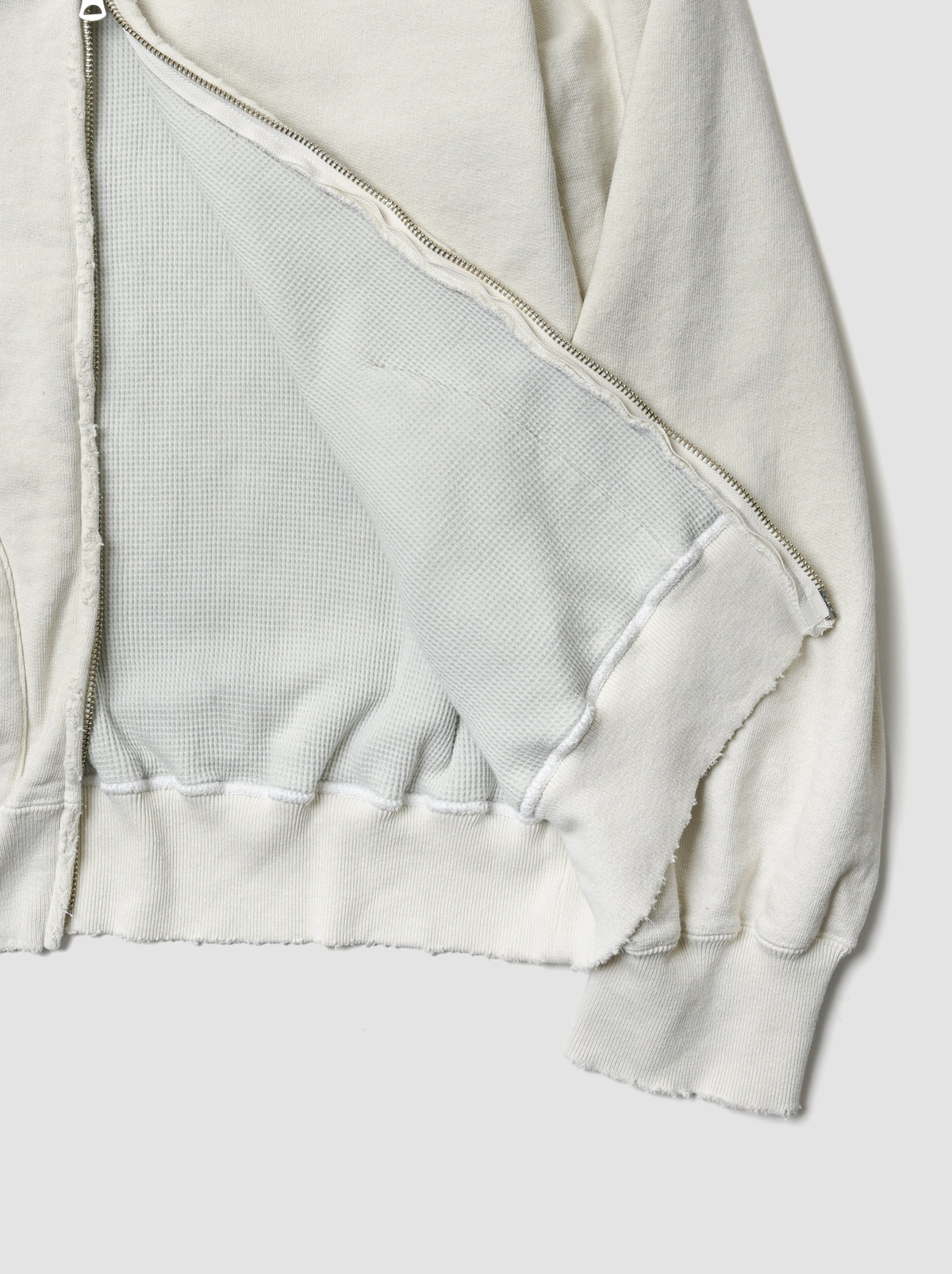 ANCELLM / ZIP UP HOODIE -G.WHITE
