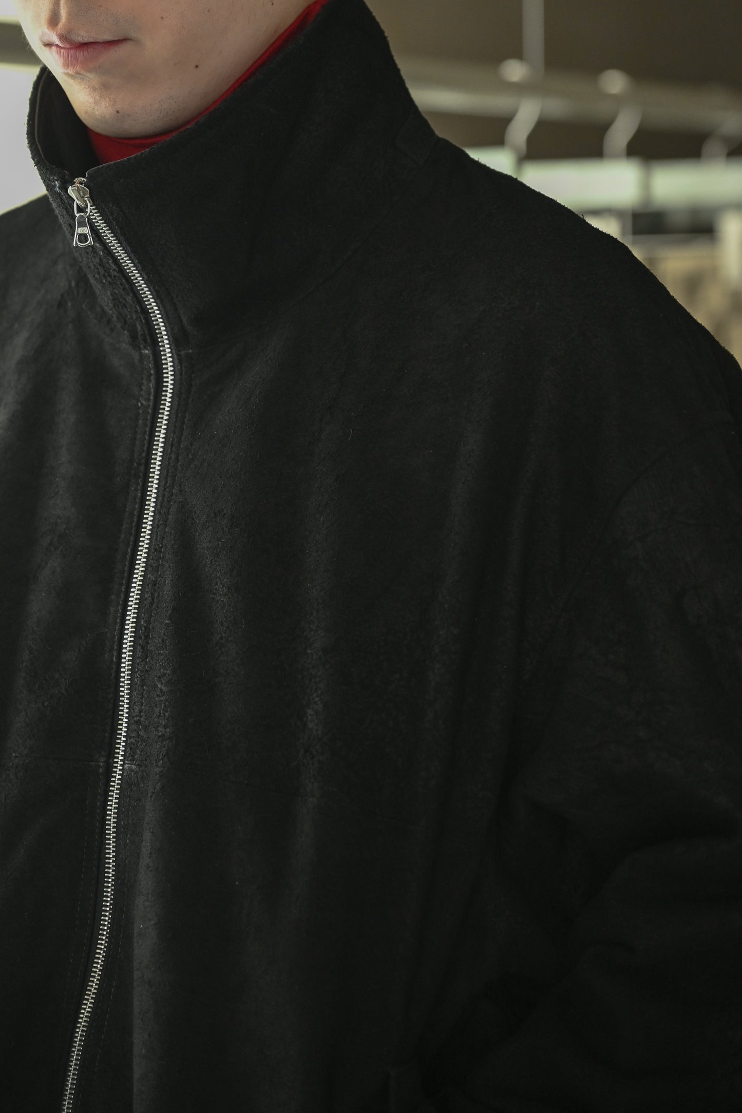 barbell object / nb hn top -BLACK