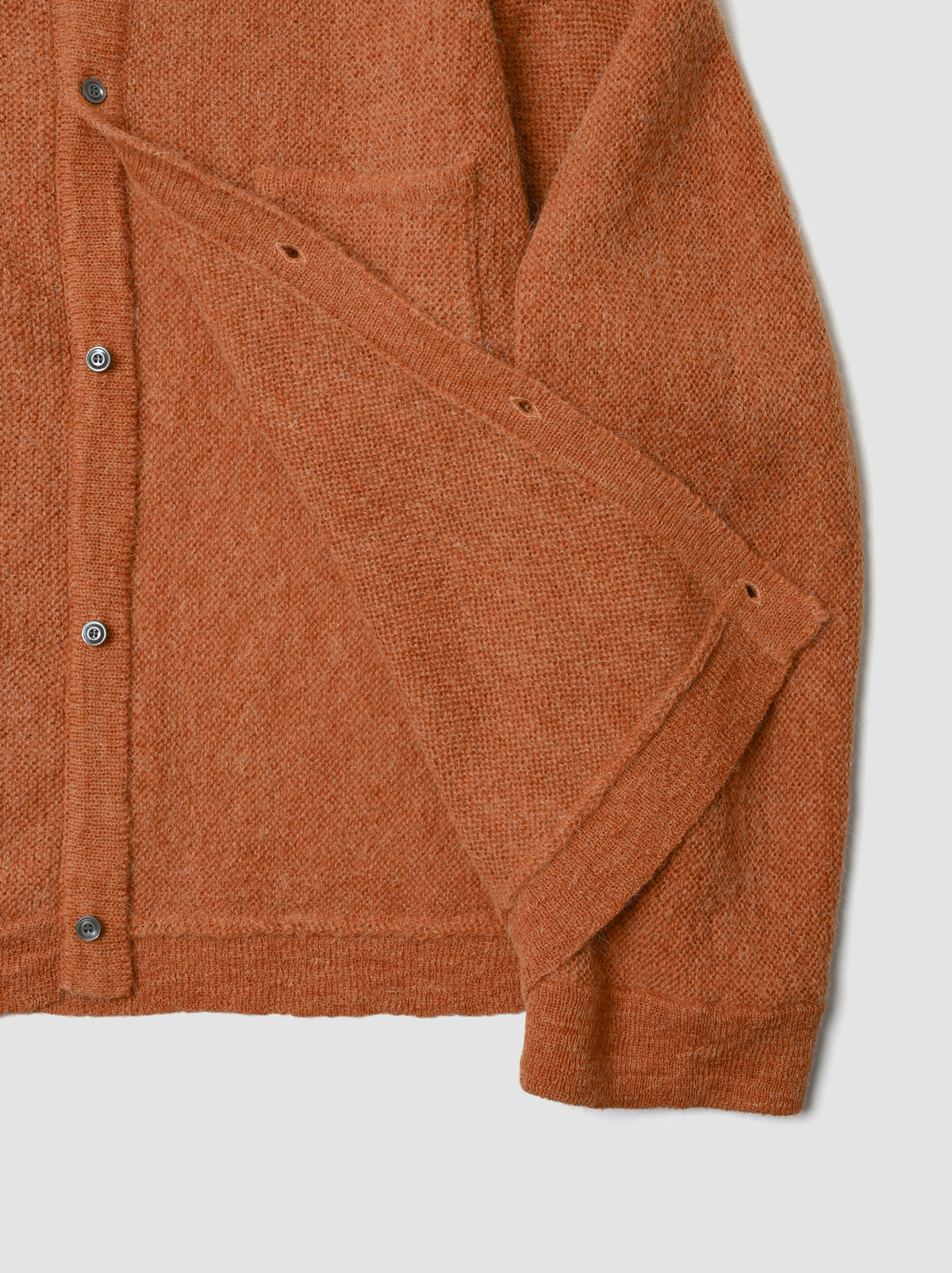 ANCELLM / KNIT SHIRT -CAMEL