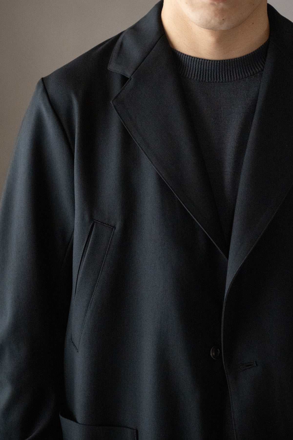 barbell object / unf jkt -BLACK