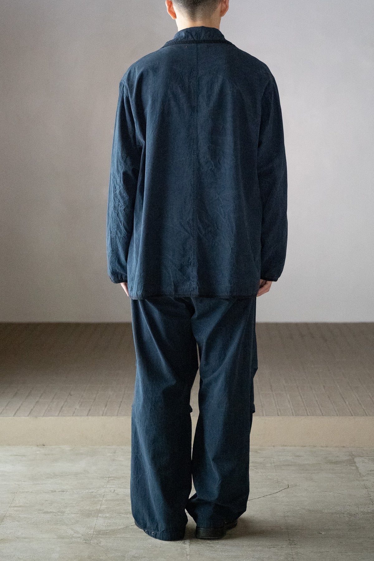barbell object / piping jkt -NAVY