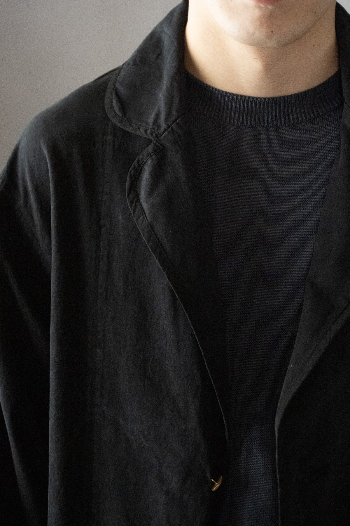 barbell object / piping jkt -BLACK