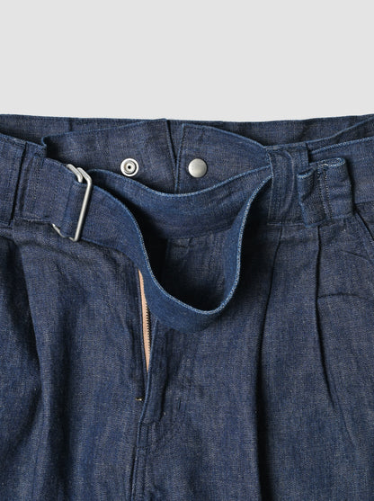 barbell object / denim pt -INDIGO