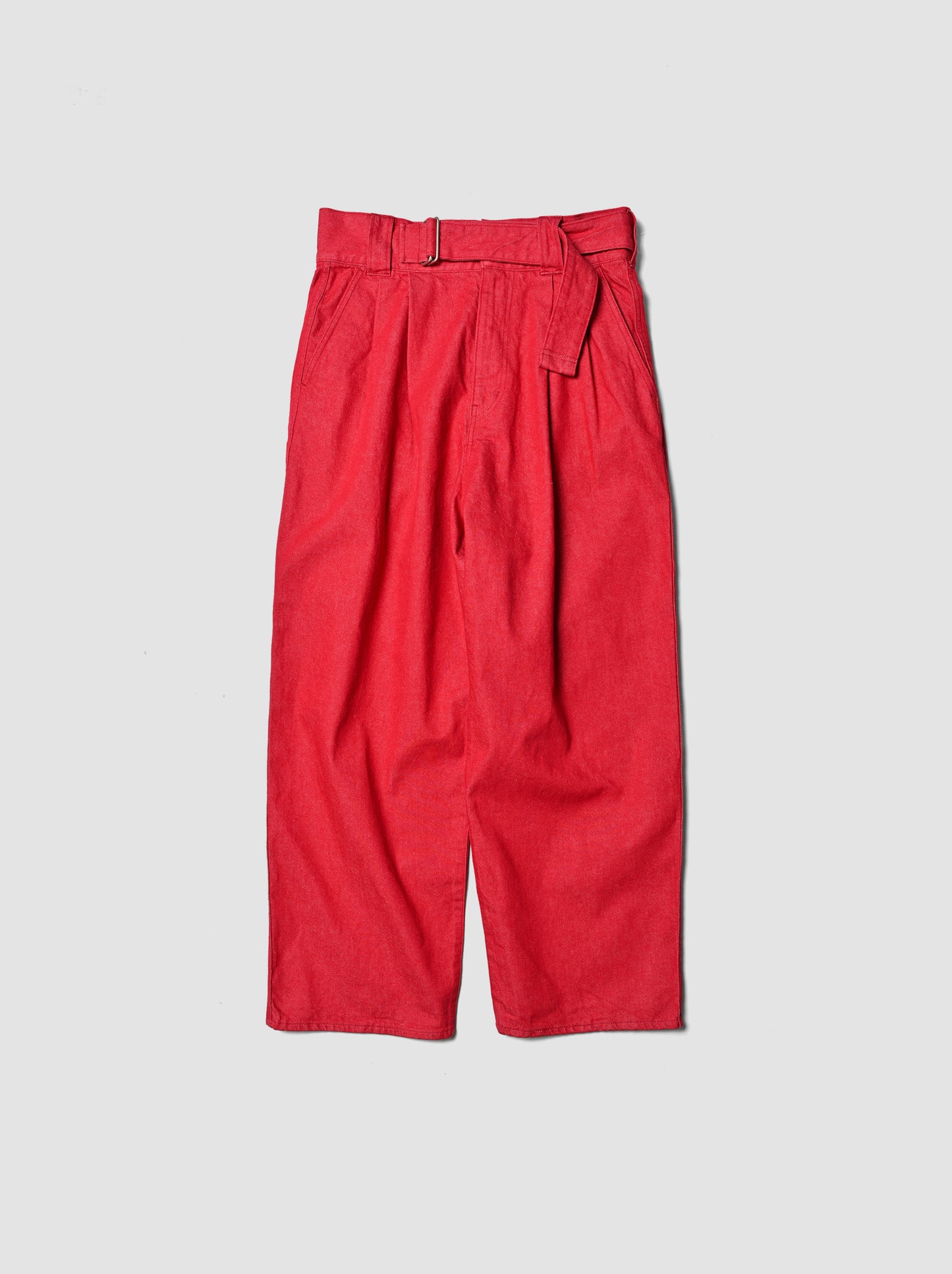 barbell object / denim pt -RED