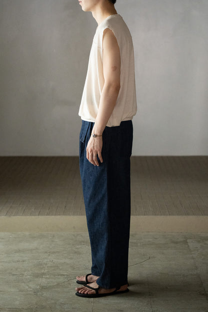 barbell object / denim pt -INDIGO