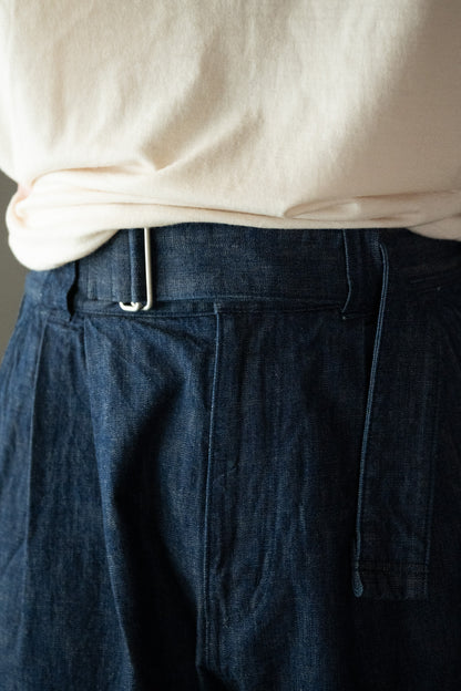 barbell object / denim pt -INDIGO