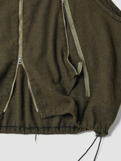 barbell object / flower vest -MOSS