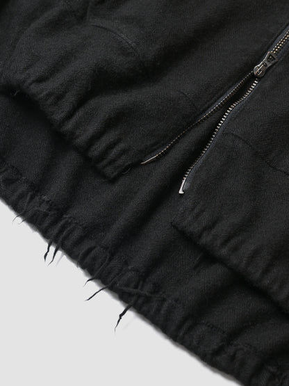 barbell object / flower vest -BLACK