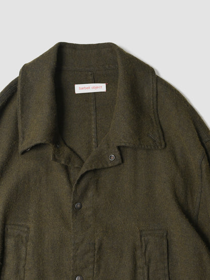 barbell object / flower fl coat -MOSS