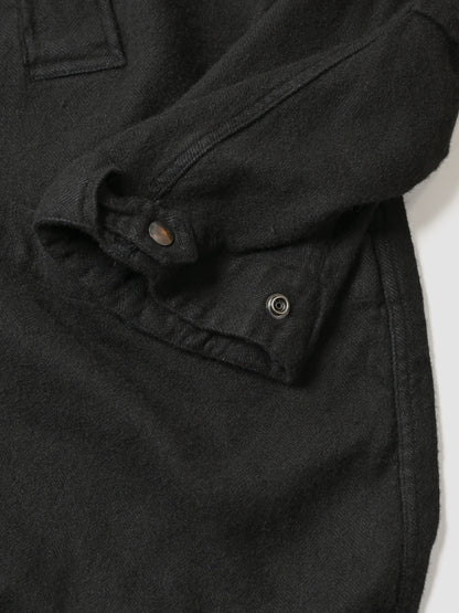 barbell object / flower fl coat -BLACK