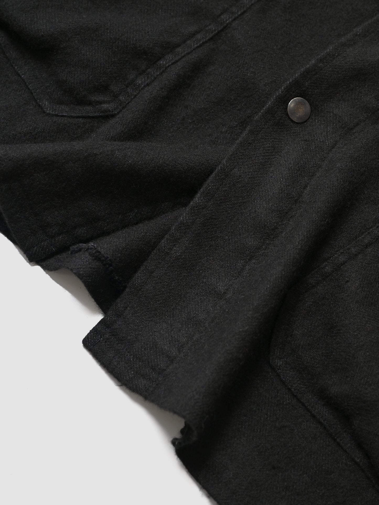 barbell object / flower fl coat -BLACK