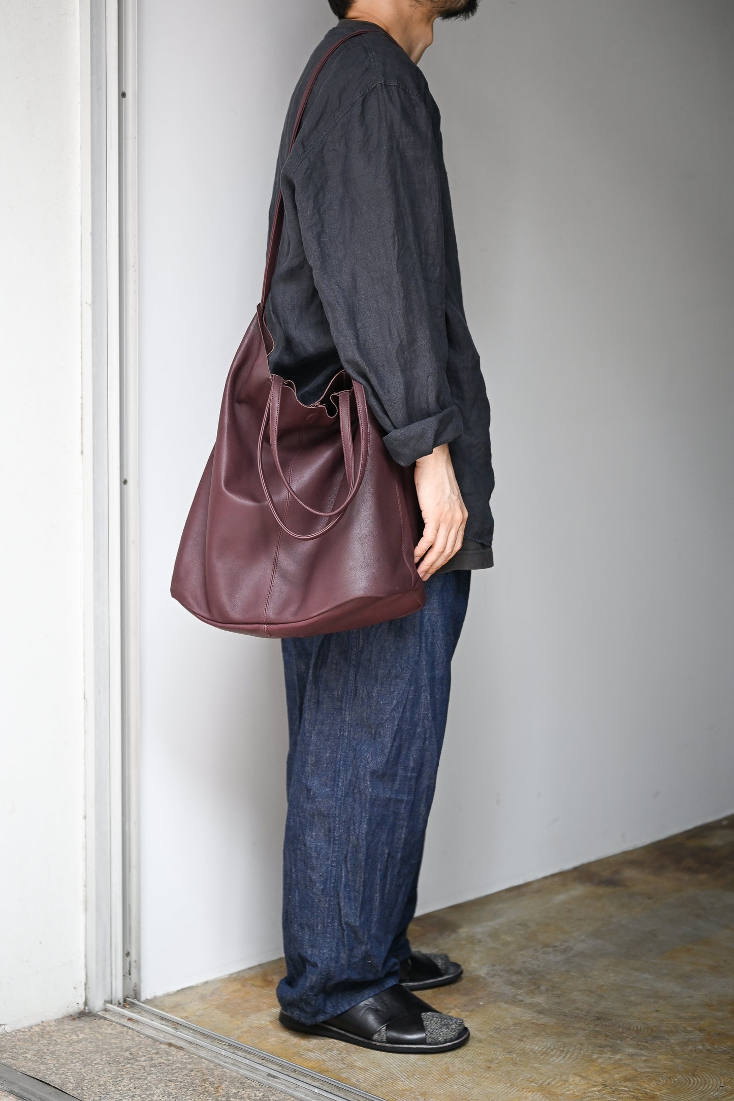 Morphée / 3WAY LARGE TOTE Size L -BURGUNDY