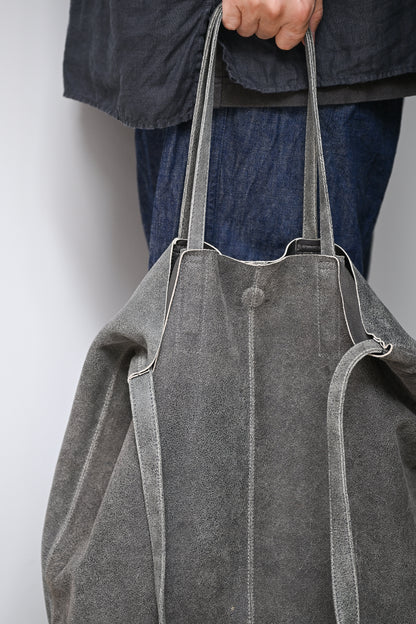 Morphée / 3WAY LARGE TOTE Size L (Distress) -G BLACK – and father