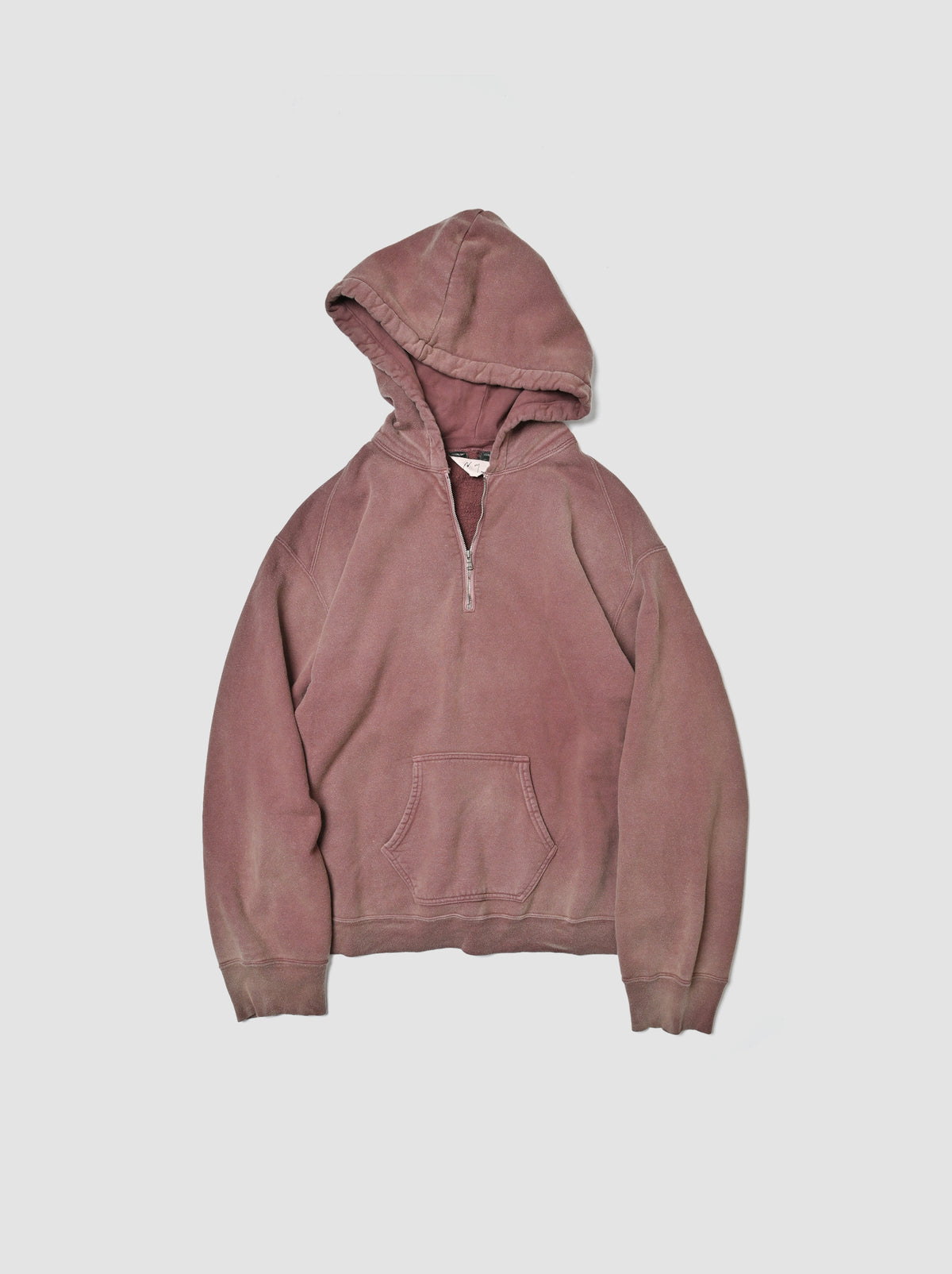 ANCELLM / FLEECE-LINED SWEAT HOODIE -P.BEIGE
