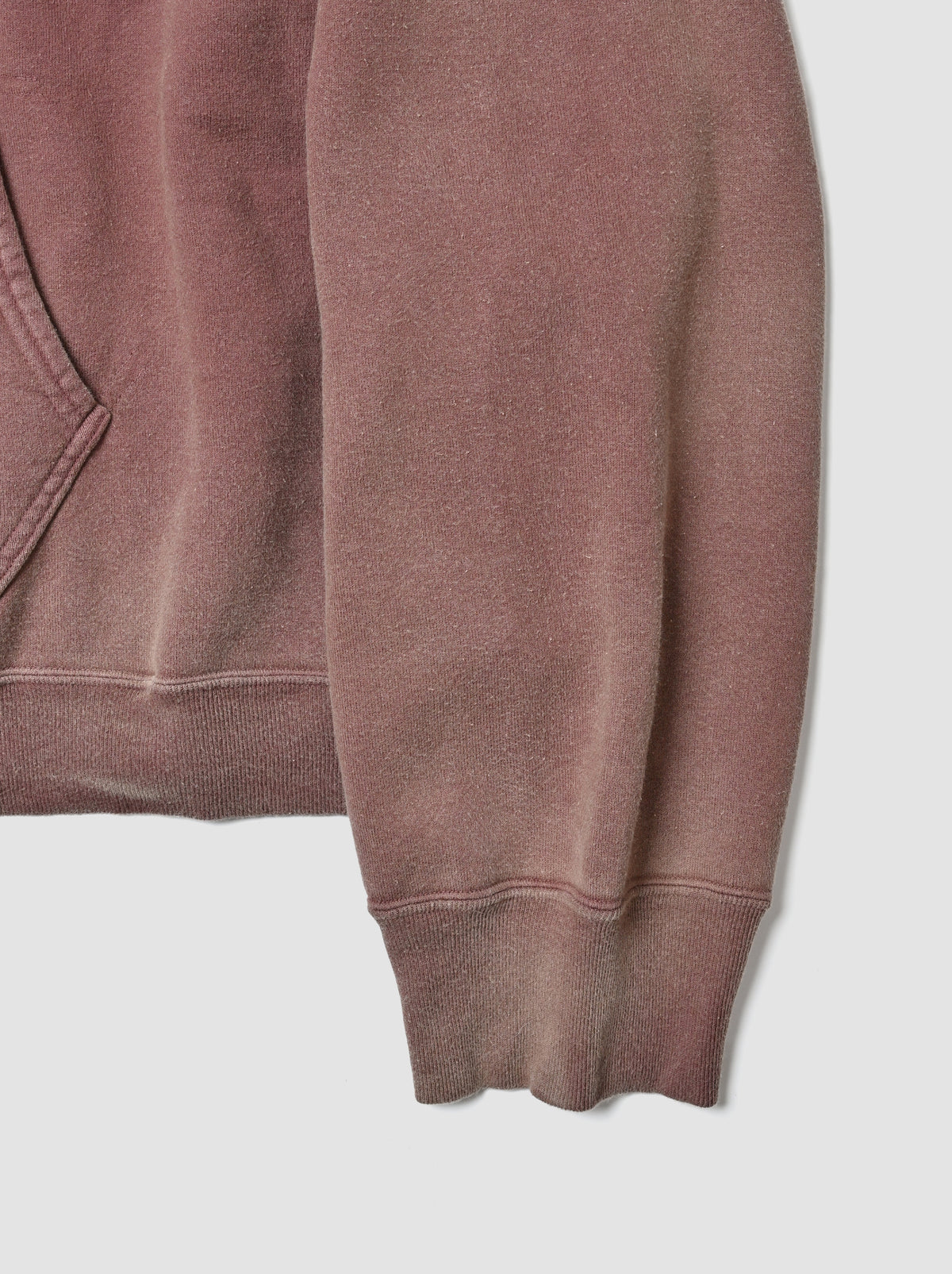 ANCELLM / FLEECE-LINED SWEAT HOODIE -P.BEIGE