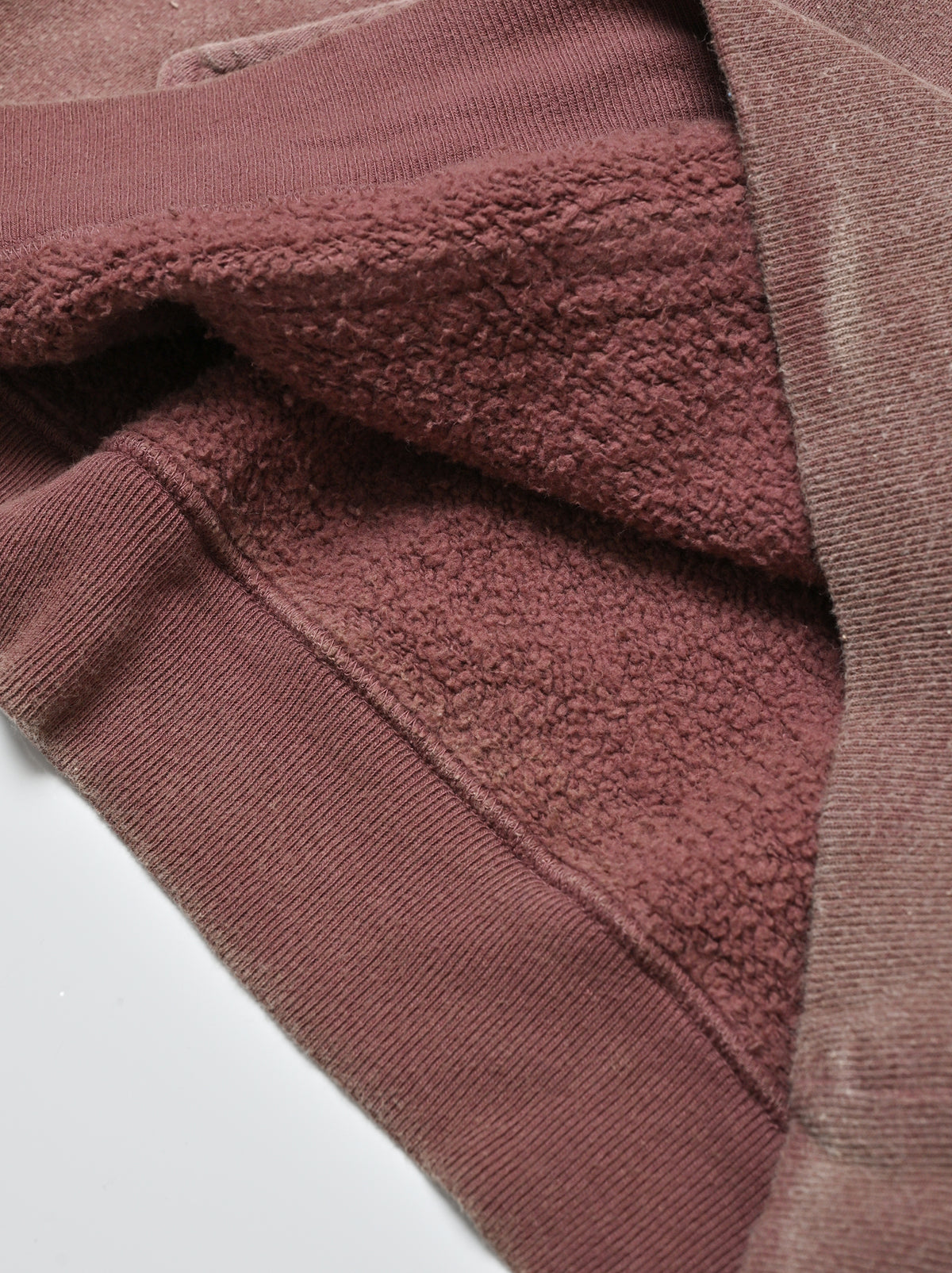 ANCELLM / FLEECE-LINED SWEAT HOODIE -P.BEIGE