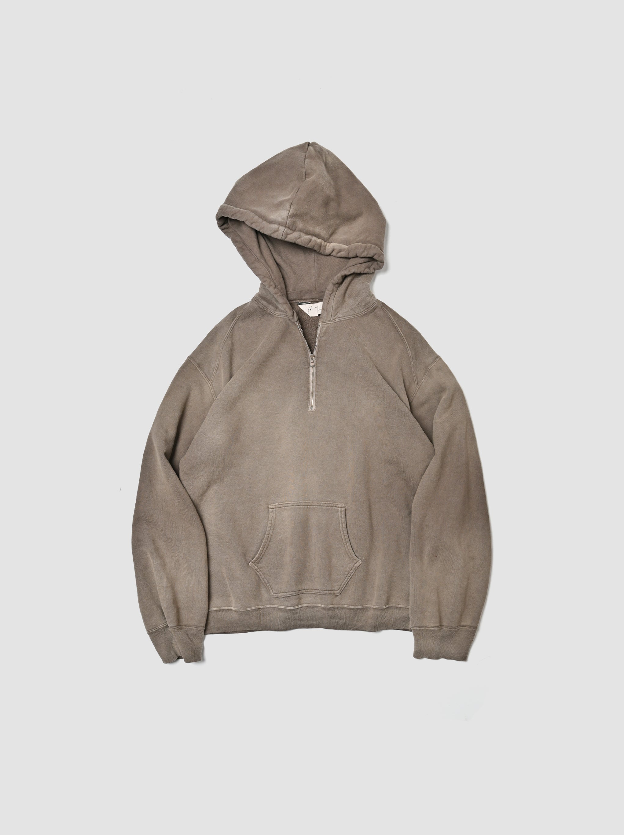 トップス ANCELLM SWEAT HOODIE COAT(BROWN) ANCELLM / FLEECE-LINED SWEAT HOODIE -MARRON