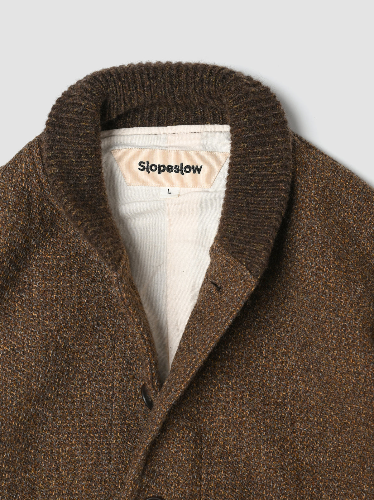 Slopeslow / C.C.C. Tweed Jacket -BROWN