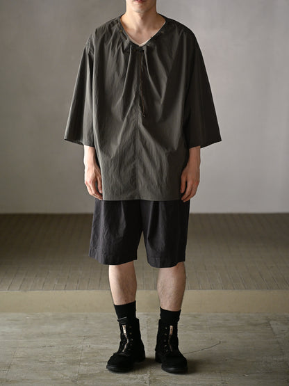 barbell object / smock ts -KHAKI