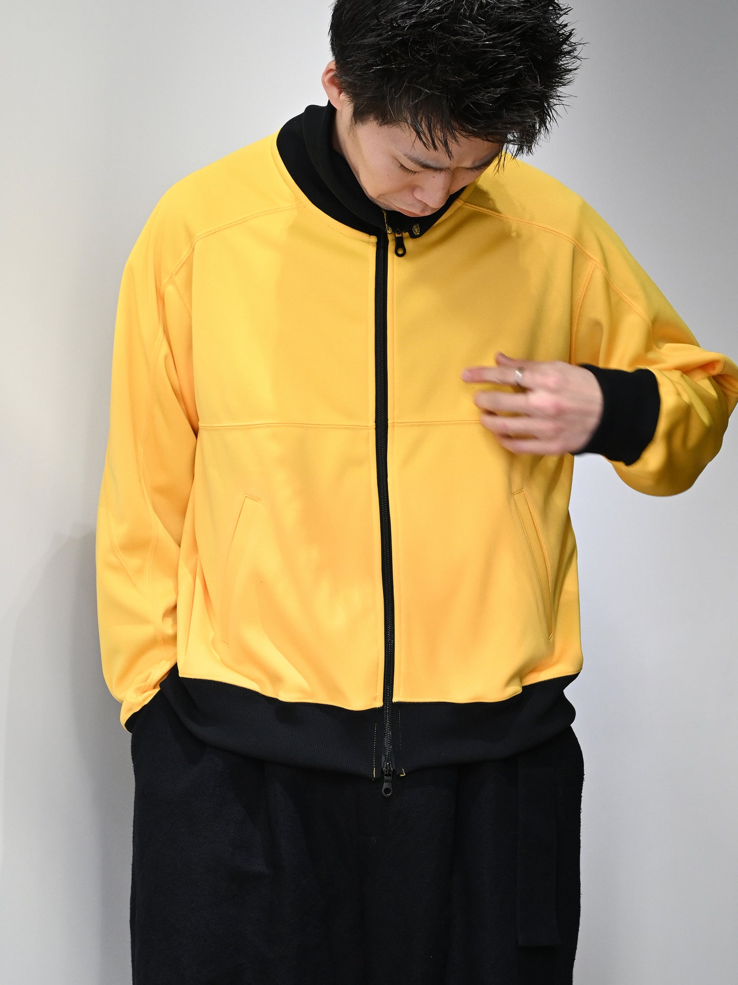 ANCELLM / DRIVERS TRACK JACKET - YELLOW