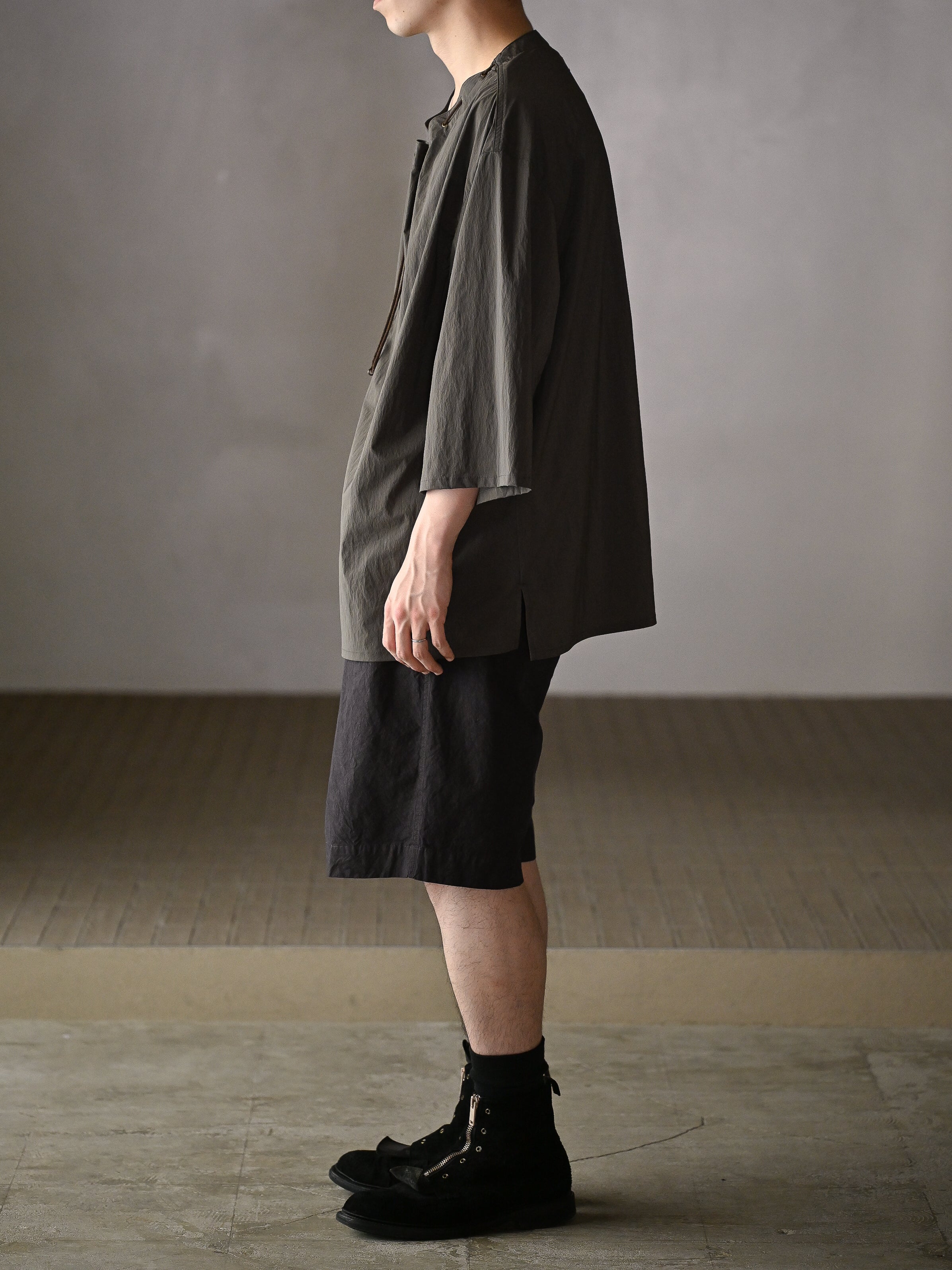 barbell object / smock ts -KHAKI