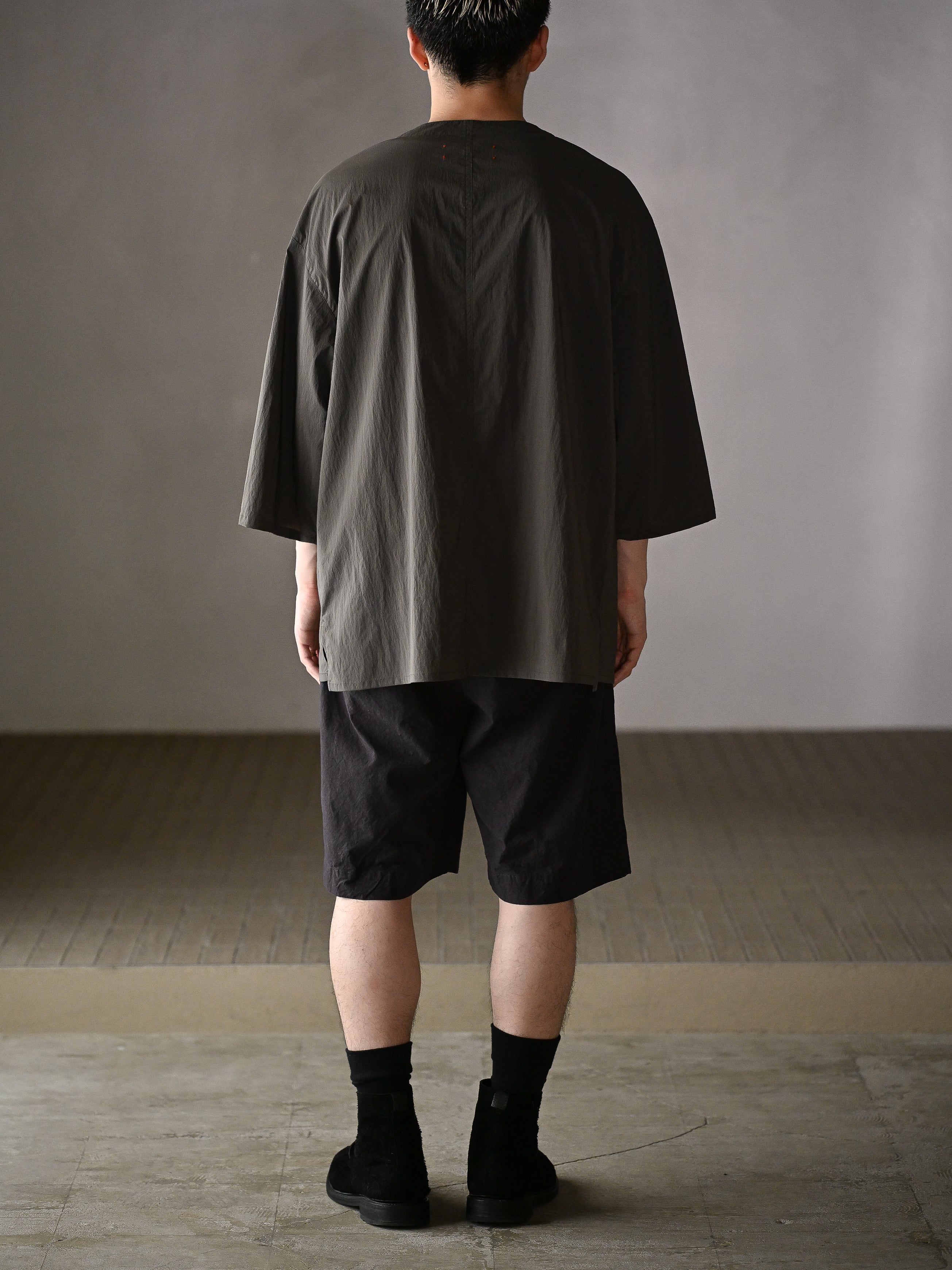barbell object / smock ts -KHAKI
