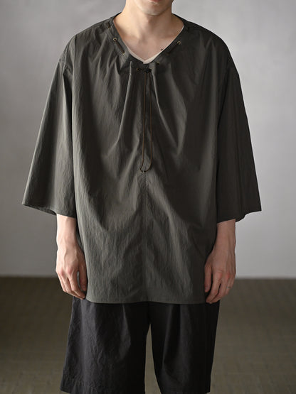 barbell object / smock ts -KHAKI