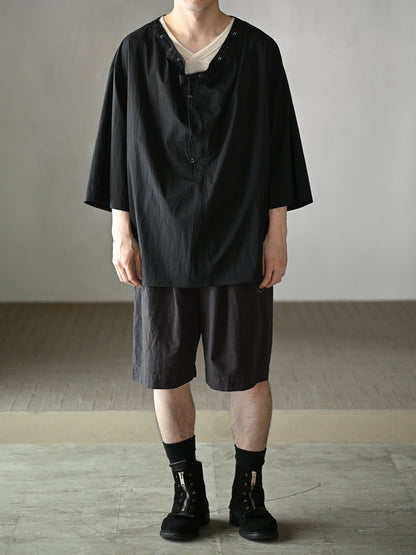 barbell object / smock ts -BLACK